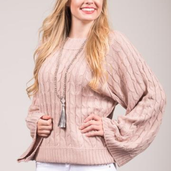 BLUSH KNIT SWEATER - Picture 2 of 4